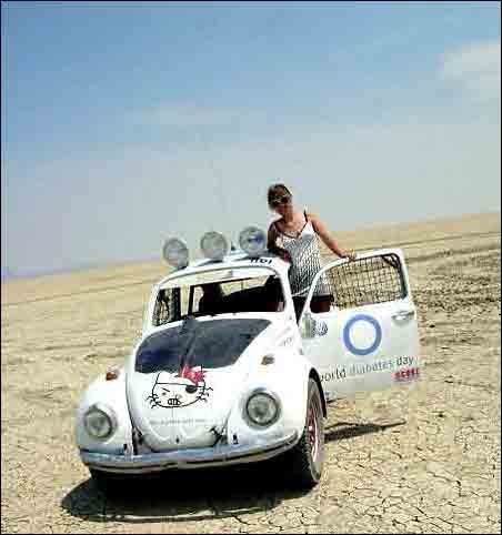 1101 with a super model in the Black Rock Desert for Fourth of JuPlaya