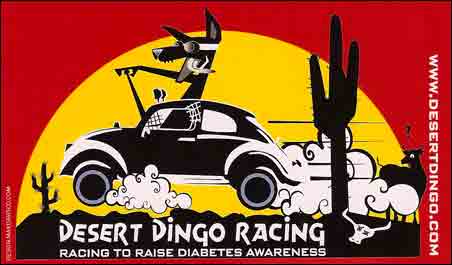 Desert Dingo Racing decal designed by Max Davis