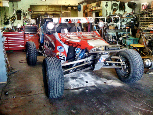 Clayton Scudder prepping his Class 1 for the USA 500