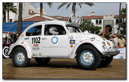 On the starting line at the 2008 Baja 1000